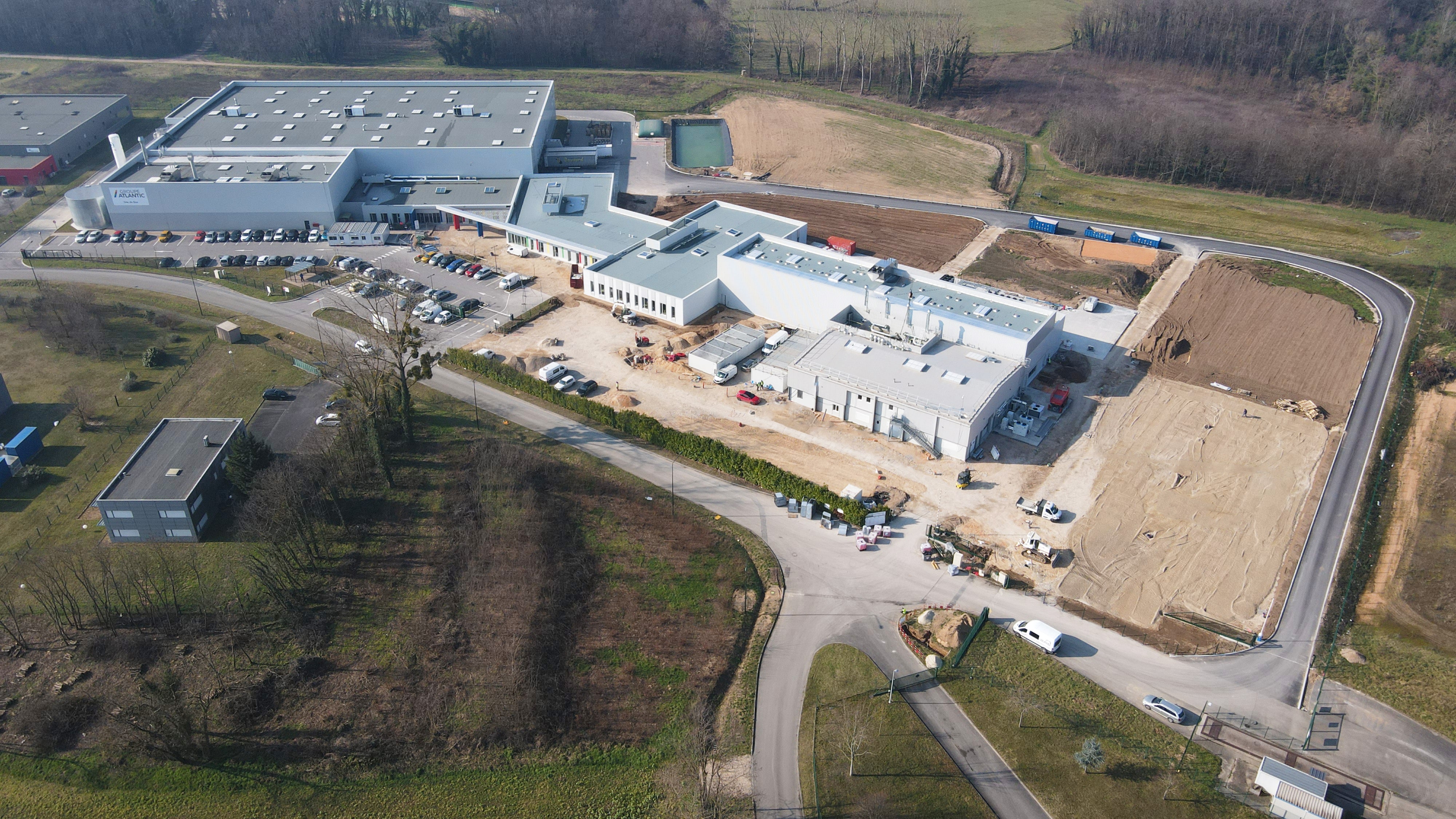 extension construction usine Groupe Atlantic